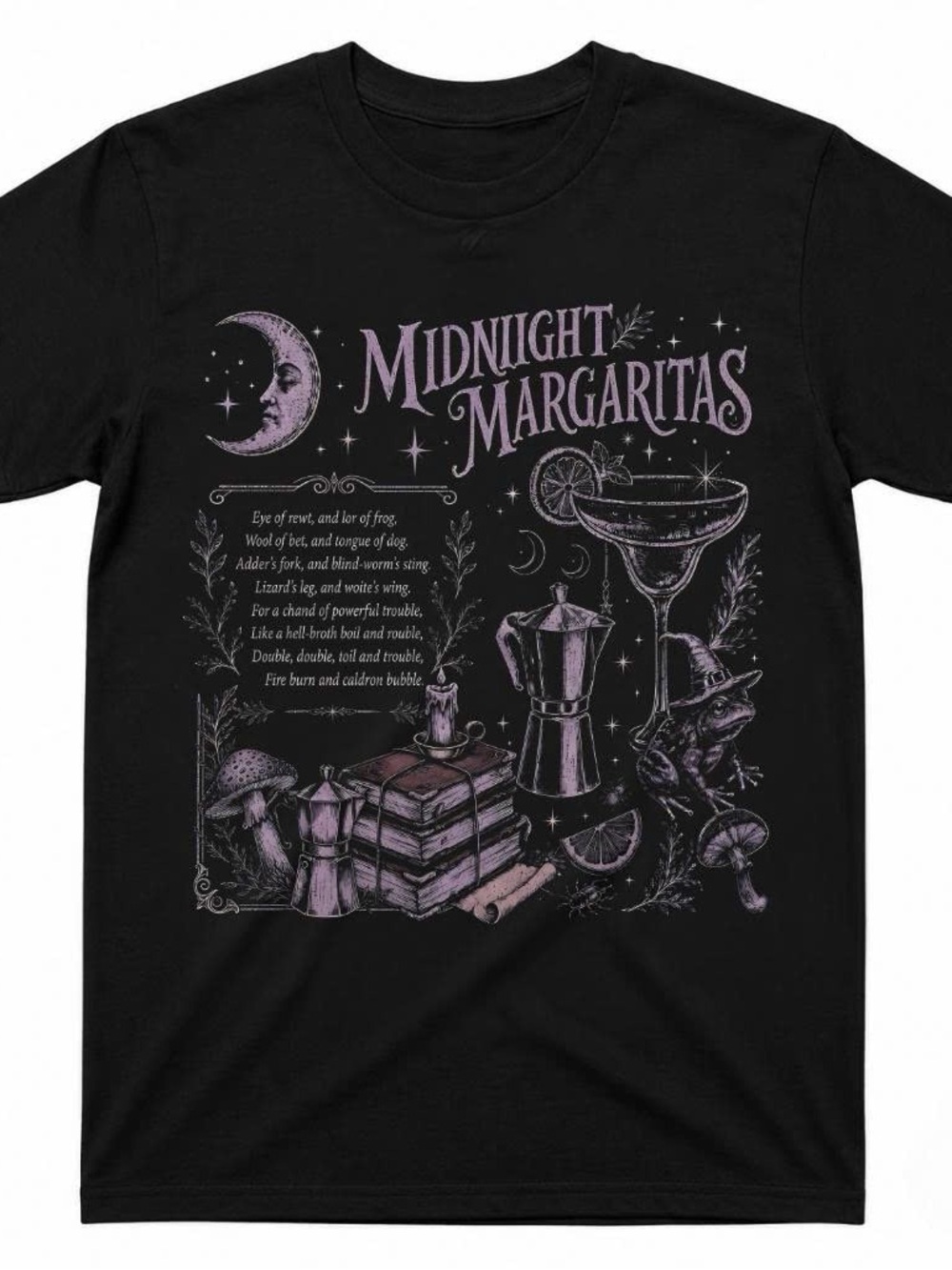 Gildan Shirt Black Midnight Margaritas Graphic Tee